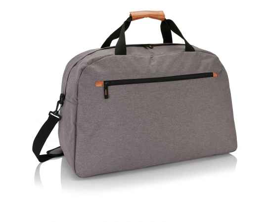 Дорожная сумка Fashion duo tone, Серый, Цвет: серый, Размер: Длина 27 см., ширина 38 см., высота 58 см.