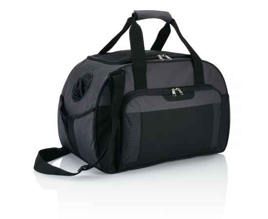 Дорожная сумка Supreme, Черный, Цвет: темно-серый, черный, Размер: Длина 24,5 см., ширина 29 см., высота 46 см.