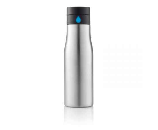Бутылка для воды Aqua, Синий, Цвет: серый, синий, Размер: , высота 20,9 см., диаметр 7 см.