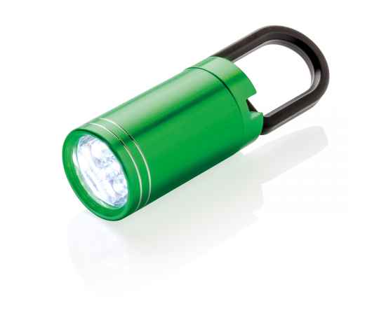 LED-фонарик Pull it, зеленый, черный, Цвет: зеленый, черный, Размер: , высота 8 см., диаметр 2,5 см.