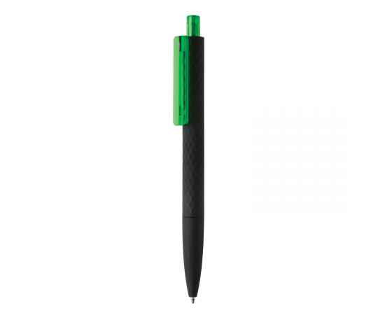 Черная ручка X3 Smooth Touch, Зеленый, Цвет: зеленый, черный, Размер: , высота 14 см., диаметр 1 см.