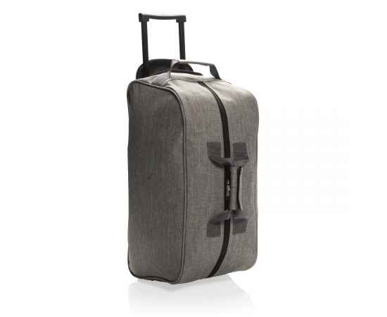 Дорожная сумка на колесах Basic, Серый, Цвет: серый, Размер: Длина 55 см., ширина 26 см., высота 28 см.