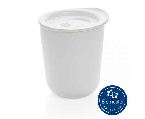 Термокружка для кофе с защитой от микробов, Белый, Цвет: белый, Размер: Длина 9,2 см., ширина 8,5 см., высота 10,6 см., диаметр 8,5 см.