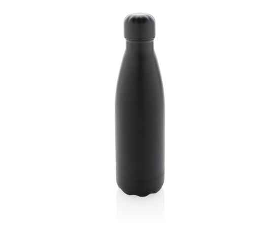 Вакуумная бутылка из нержавеющей стали с крышкой в тон 500 мл, Черный, Цвет: черный, Размер: , высота 25,8 см., диаметр 6,7 см.