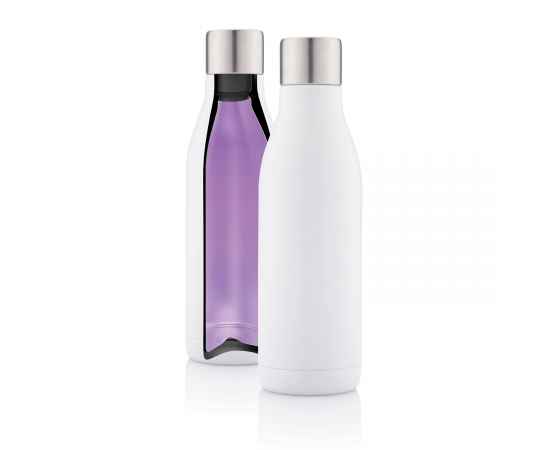 Вакуумная бутылка из нержавеющей стали с UV-C стерилизатором, Белый, Цвет: белый, Размер: , высота 24,3 см., диаметр 7,2 см.
