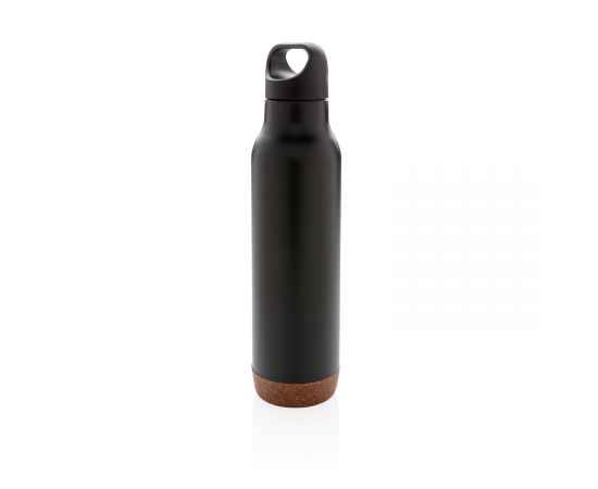 Герметичная вакуумная бутылка Cork, 600 мл, Черный, Цвет: черный, Размер: , высота 29 см., диаметр 7,2 см.