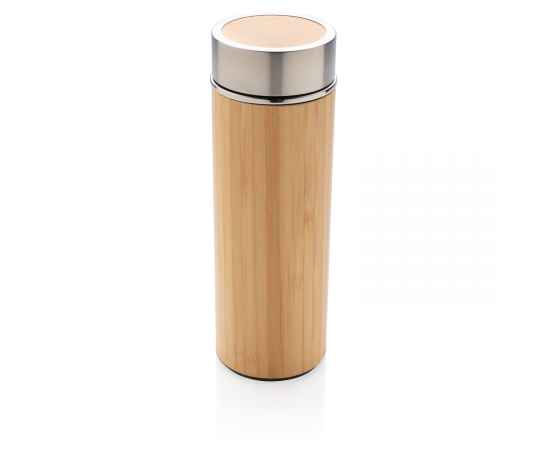 Герметичная вакуумная бутылка Bamboo, 350 мл, Коричневый, Цвет: коричневый, Размер: , высота 19,8 см., диаметр 6,5 см.