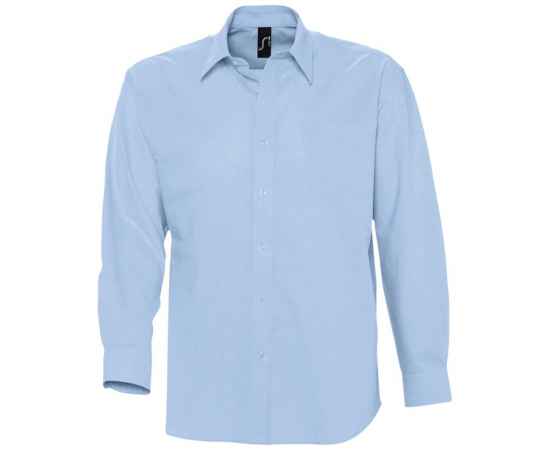 Рубашка мужская с длинным рукавом Boston голубая, размер S, Цвет: голубой, Размер: S