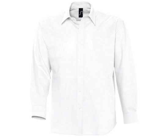 Рубашка мужская с длинным рукавом Boston белая, размер M, Цвет: белый, Размер: M