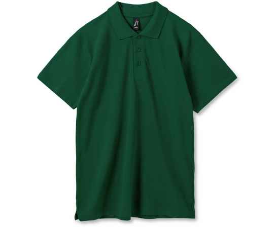 Рубашка поло мужская Summer 170 темно-зеленая, размер S