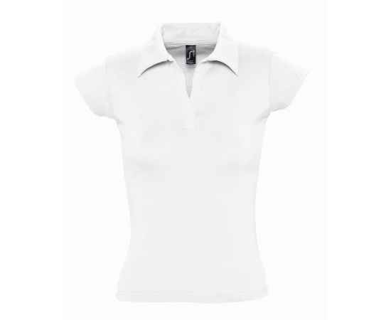Рубашка поло женская без пуговиц Pretty 220, белая G_1835.603, Цвет: белый, Размер: L