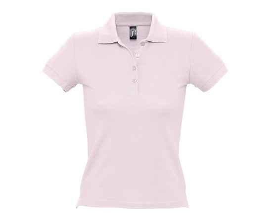 Рубашка поло женская People 210, нежно-розовая G_1895.154, Цвет: розовый, Размер: XL