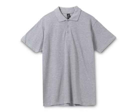Рубашка поло мужская Spring 210, серый меланж G_1898.111, Цвет: серый меланж, Размер: S