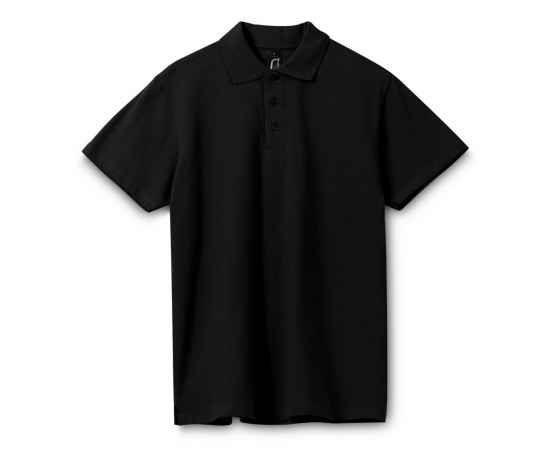 Рубашка поло мужская Spring 210, черная G_1898.308, Цвет: черный, Размер: 5XL