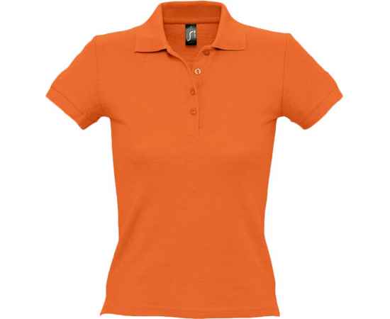 Рубашка поло женская People 210, оранжевая G_1895.201, Цвет: оранжевый, Размер: S