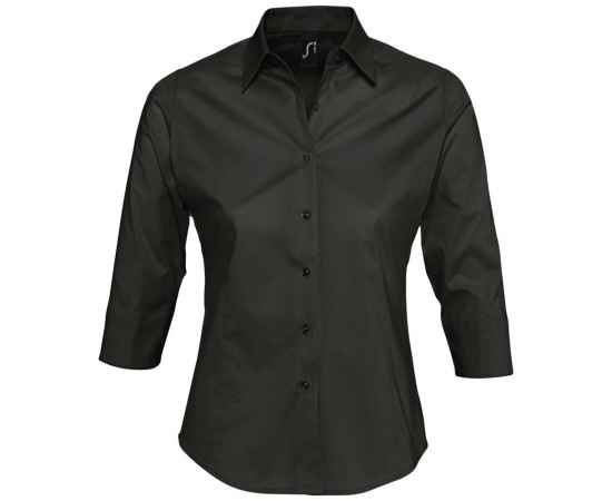 Рубашка женская с рукавом 3/4 Effect 140 черная, размер XL, Цвет: черный, Размер: XL