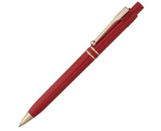 Ручка шариковая Raja Gold, красная, Цвет: красный, Размер: 14х1 см