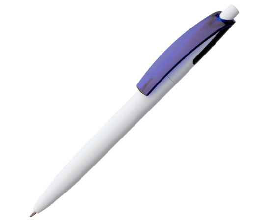 Ручка шариковая Bento, белая с синим, Цвет: синий, Размер: 14