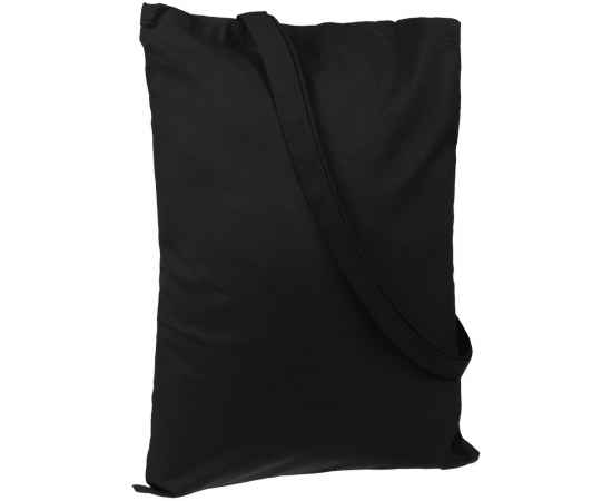 Холщовая сумка Basic 105, черная, Цвет: черный, Размер: 38х42 см