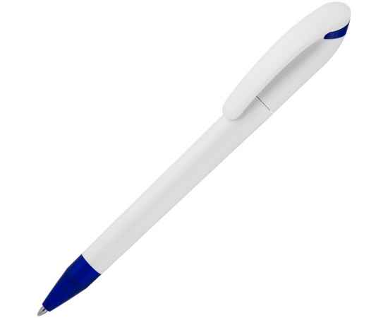 Ручка шариковая Beo Sport, белая с синим, Цвет: синий, Размер: 14