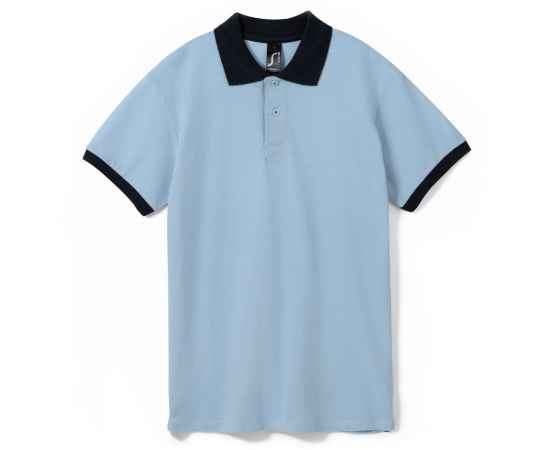 Рубашка поло Prince 190, голубая с темно-синим G_6085.140, Цвет: синий, Размер: XS
