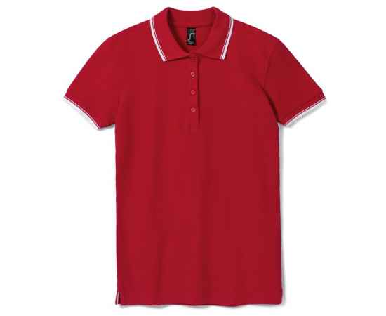 Рубашка поло женская Practice Women 270, красная с белым G_6084.501, Цвет: красный, Размер: S