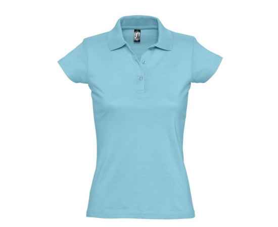 Рубашка поло женская Prescott Women 170, бирюзовая G_6087.421, Цвет: бирюзовый, Размер: S