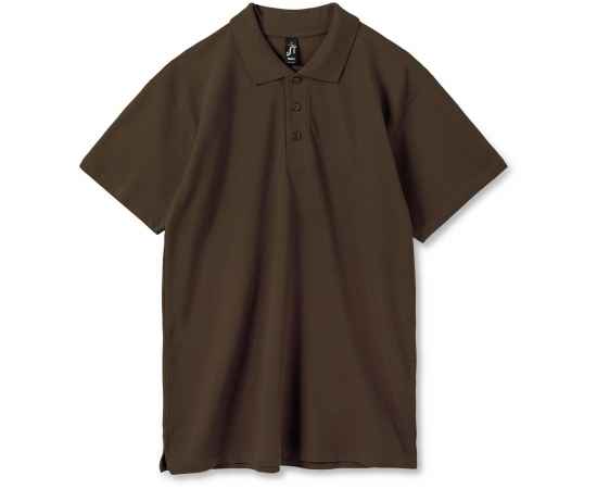 Рубашка поло мужская Summer 170 темно-коричневая (шоколад), размер XL, Цвет: коричневый, Размер: XL