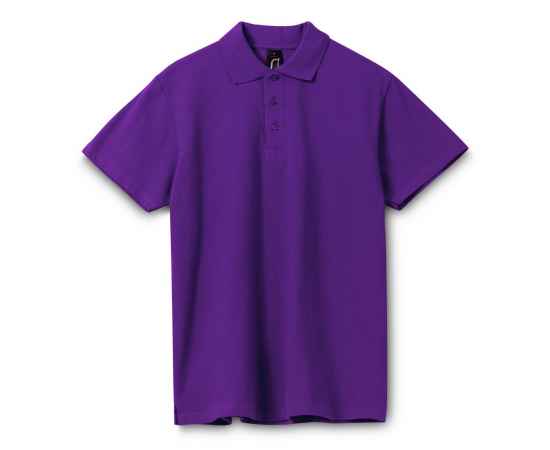 Рубашка поло мужская Spring 210, темно-фиолетовая G_1898.771, Цвет: фиолетовый, Размер: S