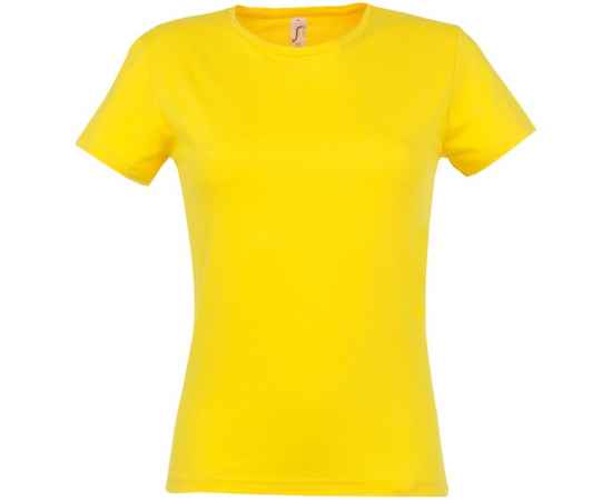 Футболка женская Miss 150 желтая, размер S, Цвет: желтый, Размер: S