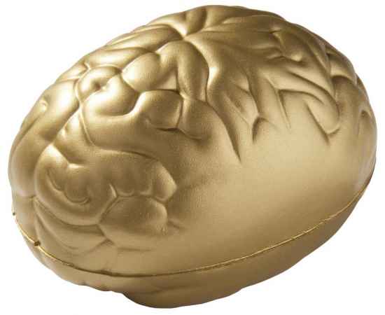 Антистресс «Золотой мозг», Цвет: золотой, Размер: 8