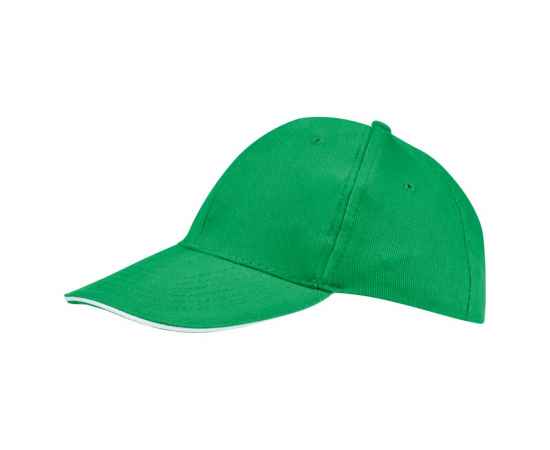 Бейсболка Buffalo, ярко-зеленая с белым, Цвет: белый, зеленый, Размер: 56-58
