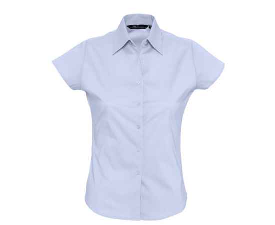 Рубашка женская с коротким рукавом Excess голубая, размер S, Цвет: голубой, Размер: S