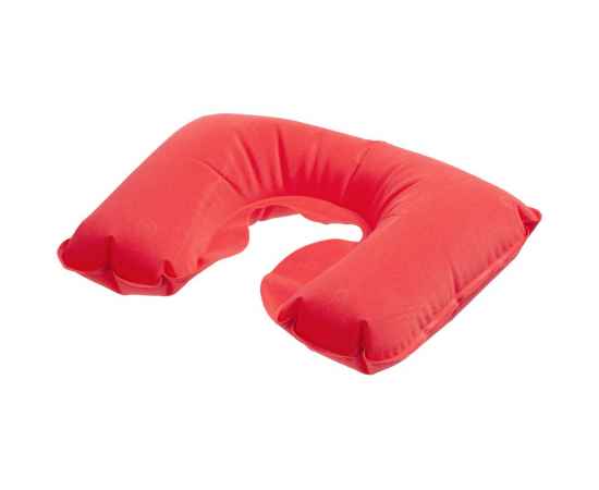 Надувная подушка под шею в чехле Sleep, красная, Цвет: красный, Размер: подушка: 44х28 с