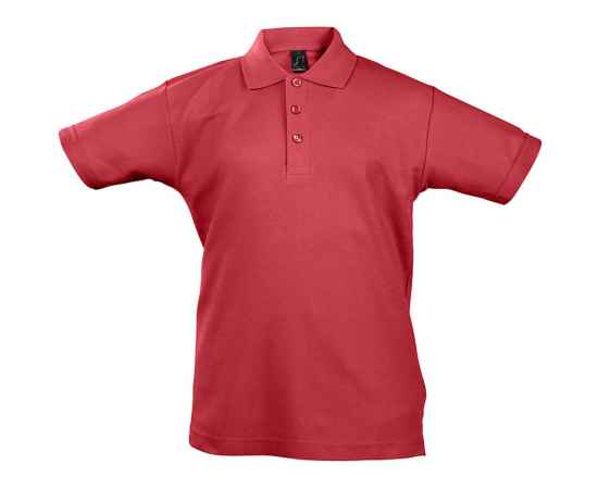 Рубашка поло детская Summer II Kids, красная, на рост 106-116 см, Цвет: красный, Размер: 6 лет (106-116 см)