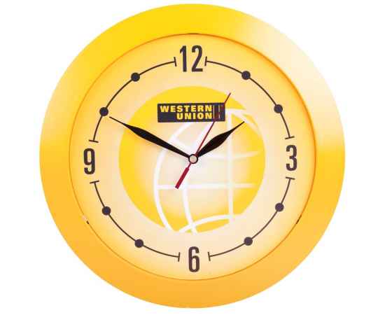 Часы настенные Vivid Large, желтые, Цвет: желтый, Размер: диаметр 30