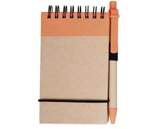 Блокнот на кольцах Eco Note с ручкой, оранжевый, Цвет: оранжевый, Размер: 7