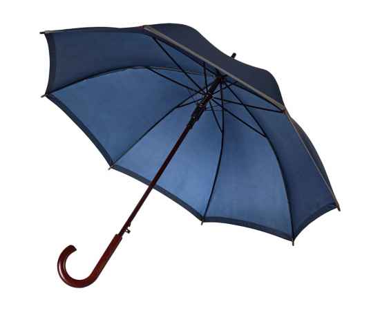 Зонт-трость светоотражающий Unit Reflect, синий, Цвет: синий, Размер: длина 90 см