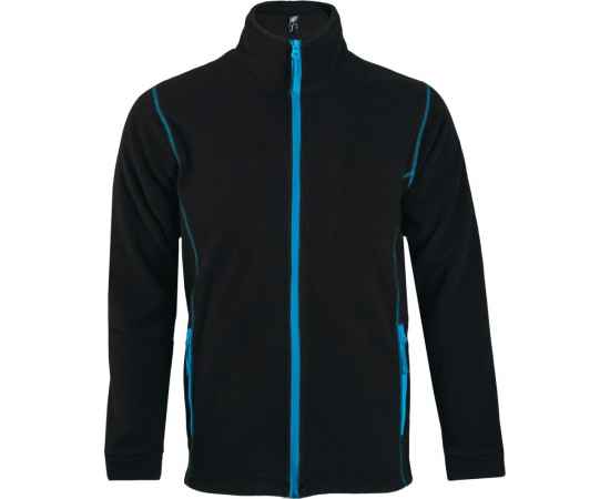 Куртка мужская Nova Men 200, черная с ярко-голубым, размер S, Цвет: голубой, Размер: S