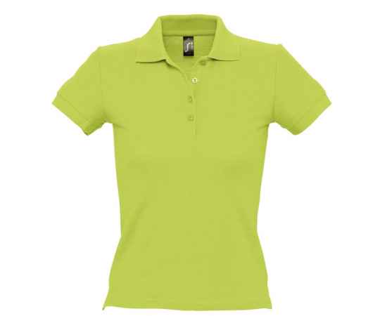 Рубашка поло женская People 210, зеленое яблоко G_1895.941, Цвет: зеленый, зеленое яблоко, Размер: S