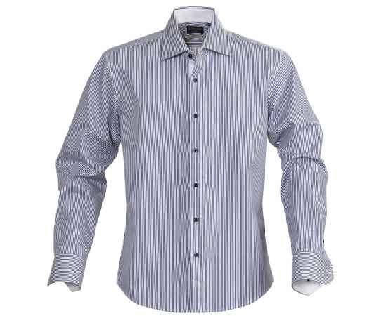Рубашка мужская в полоску Reno, темно-синяя, размер S, Цвет: темно-синий, Размер: S