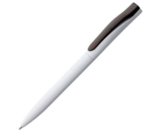 Ручка шариковая Pin, белая с черным, Цвет: черный, Размер: 14