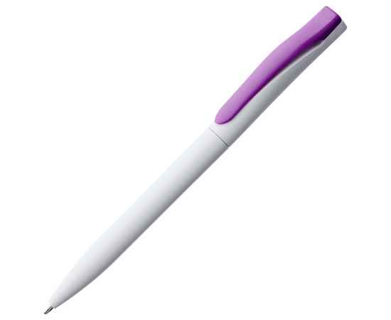 Ручка шариковая Pin, белая с фиолетовым, Цвет: фиолетовый, Размер: 14