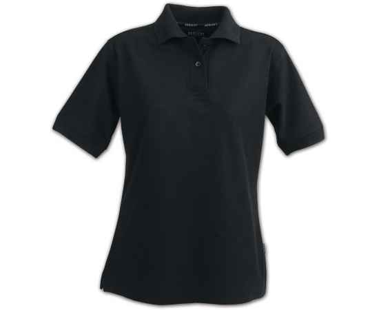 Рубашка поло женская Semora, черная G_6574.305, Цвет: черный, Размер: M
