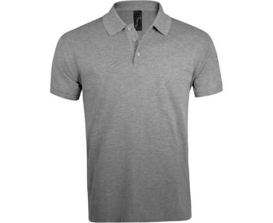 Рубашка поло мужская Prime Men 200 серый меланж G_00571360S, Цвет: серый, серый меланж, Размер: S