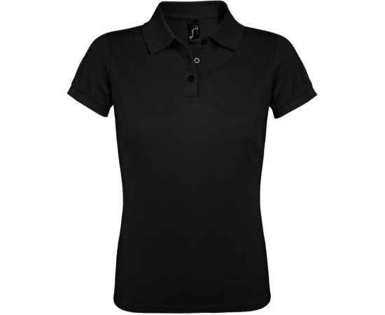 Рубашка поло женская Prime Women 200 черная G_00573312S, Цвет: черный, Размер: S