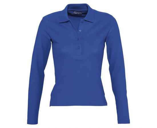 Рубашка поло женская с длинным рукавом Podium 210 ярко-синяя G_11317241M, Цвет: синий, Размер: M