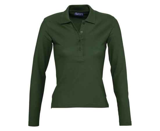 Рубашка поло женская с длинным рукавом Podium 210 темно-зеленая G_11317275M