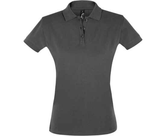 Рубашка поло женская Perfect Women 180 темно-серая G_11347384S, Цвет: серый, Размер: S