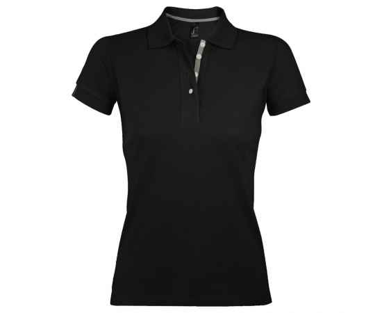 Рубашка поло женская Portland Women 200 черная G_00575312XS, Цвет: черный, Размер: XS